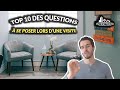 Le top 10 des questions  se poser en visite  investimmo performance