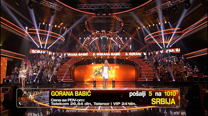 Gorana Babic - Ostrvo tuge - (live) - ZG polufinal...