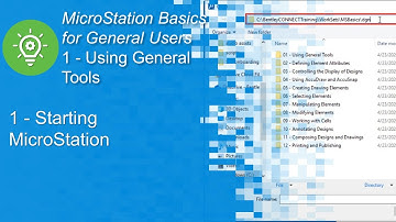 1 Starting MicroStation CONNECT Edition