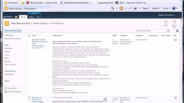 Do a Search Like Filter on our SharePoint lists and libraries
