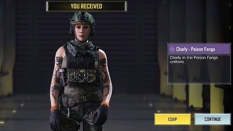 Charly - Poison Fangs | Mythical Mission Reward! | codm