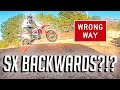 We Rode A Supercross Track BACKWARDS