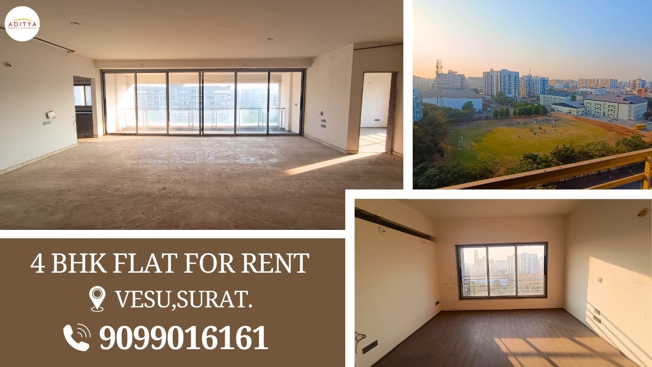 4 BHK FLAT FOR RENT IN VESU SURAT ADITYA PROPERTY MANAGEMENT