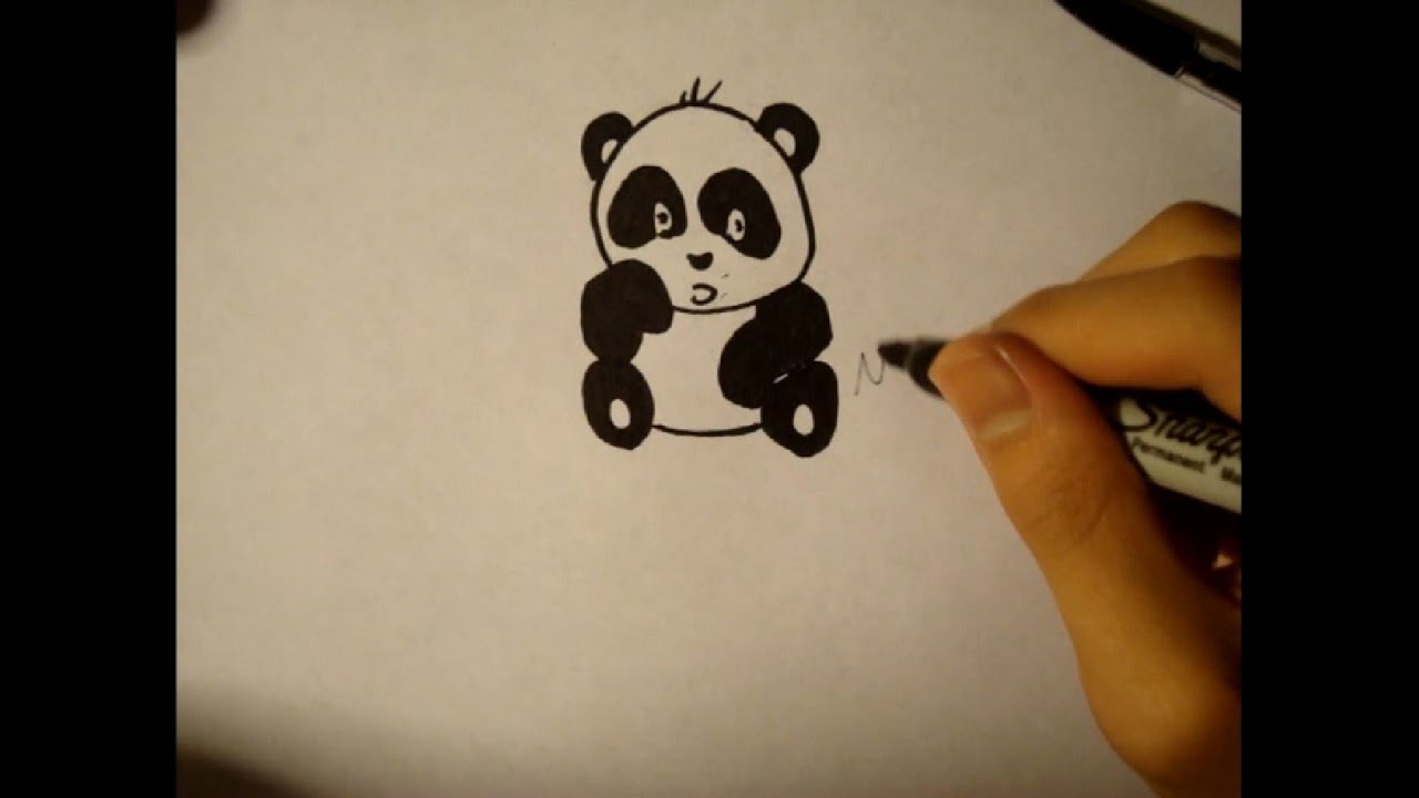 How To Draw Baby Panda| Cute Panda|Step By Step Tutorial - YouTube