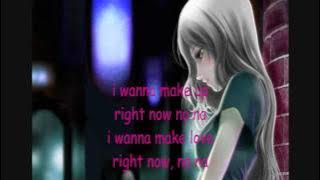 RIGHT NOW NA NA (female version) with lyrics..