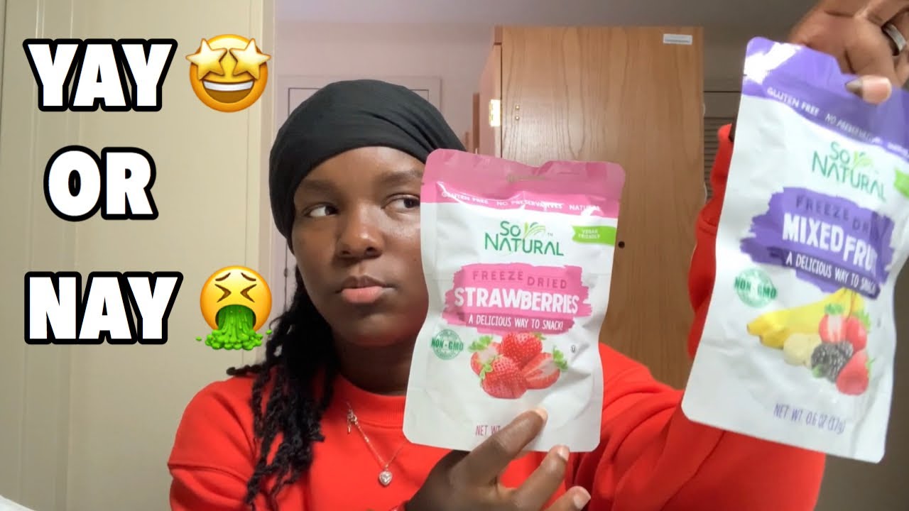 DOLLAR TREE FREEZE DRIED FRUIT 🤯 Reaction YouTube