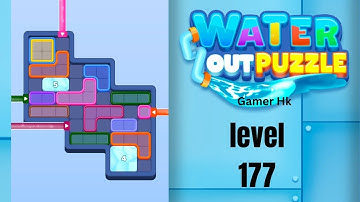 Water out puzzle level 177 Walkthrough Solution 