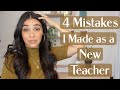 Mistakes I Made as a New Teacher