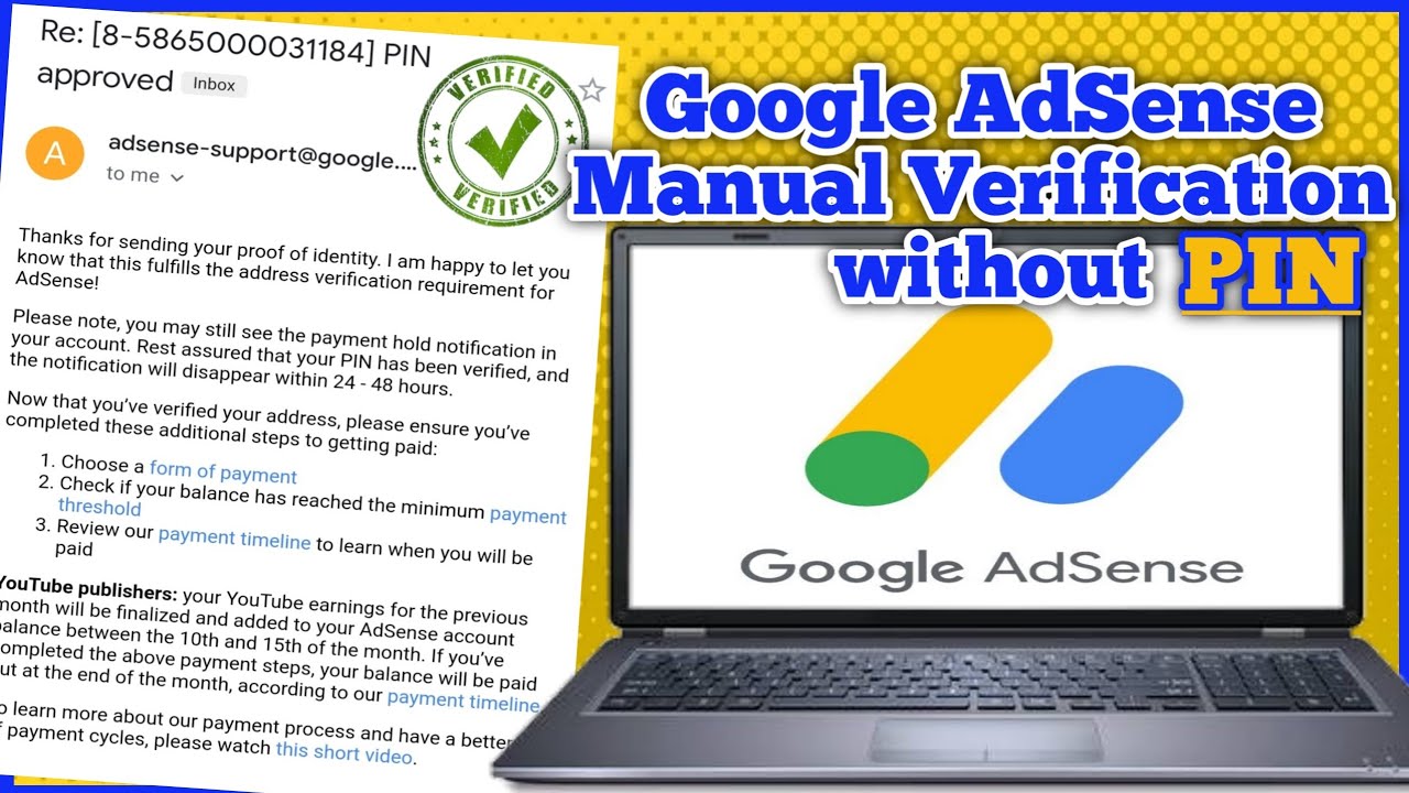 How to Verify Google AdSense without Pin 2020  | Manual Verification