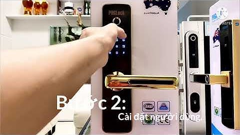Cách cài đặt khoá điện tử cho cửa gỗ. (PHGLock)