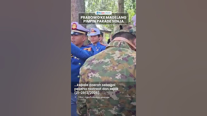 Prabowo Subianto ke Magelang Pimpin Upacara Parade Senja Hingga Beri Materi untuk Kepala Daerah