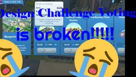 SimCity Build It New Design Challenge Voting System?