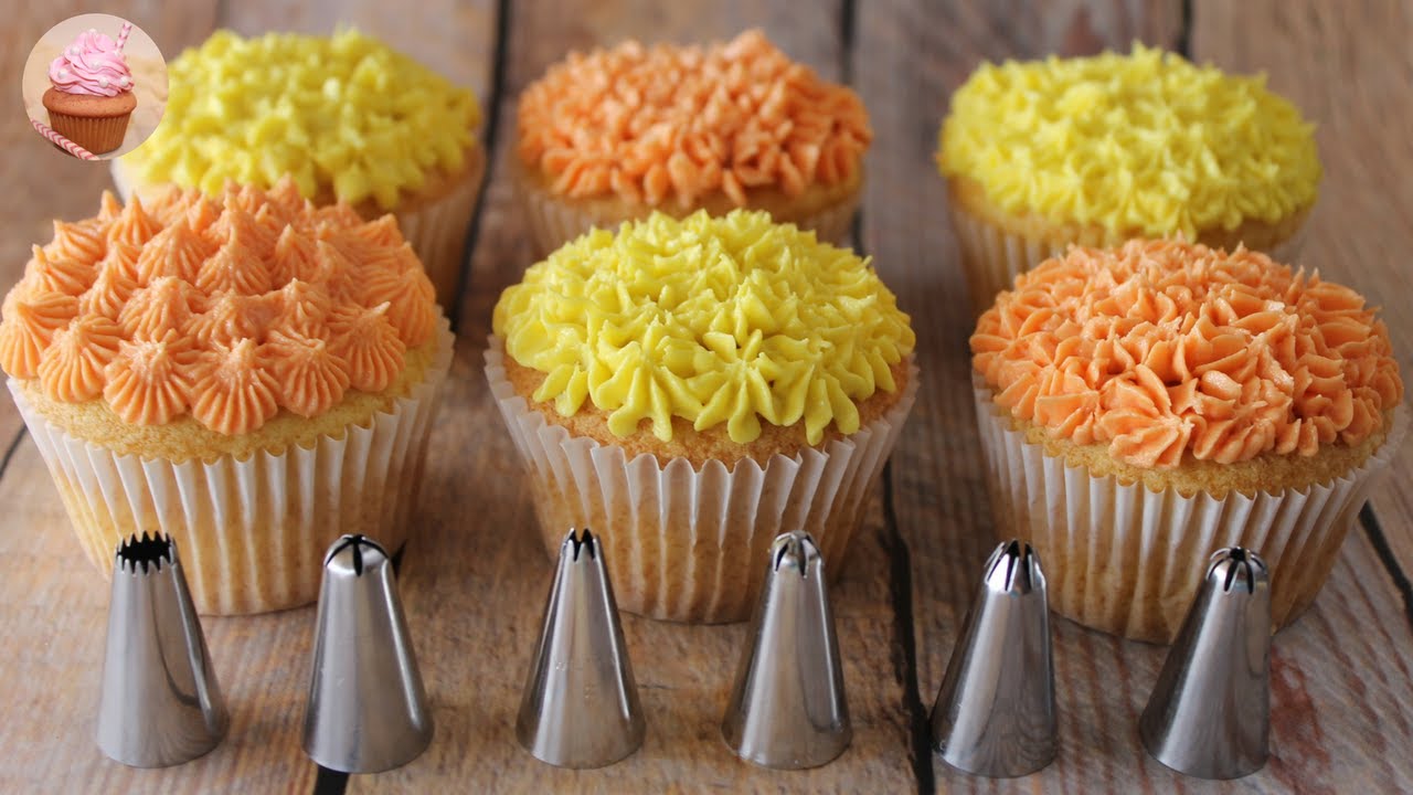 Buttercream Piping Tips & Techniques How To Frost Cupcakes Using 6
