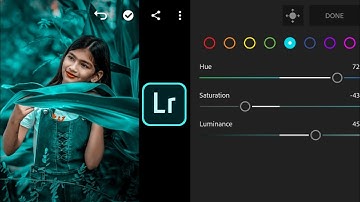 Lightroom aqua and orange effect photo editing tutorial | Lightroom background colour change preset