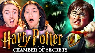 **THINGS GETS DARK?!** Harry Potter and the Chamber of Secrets (2002) Reaction: FIRST TIME WATCHING