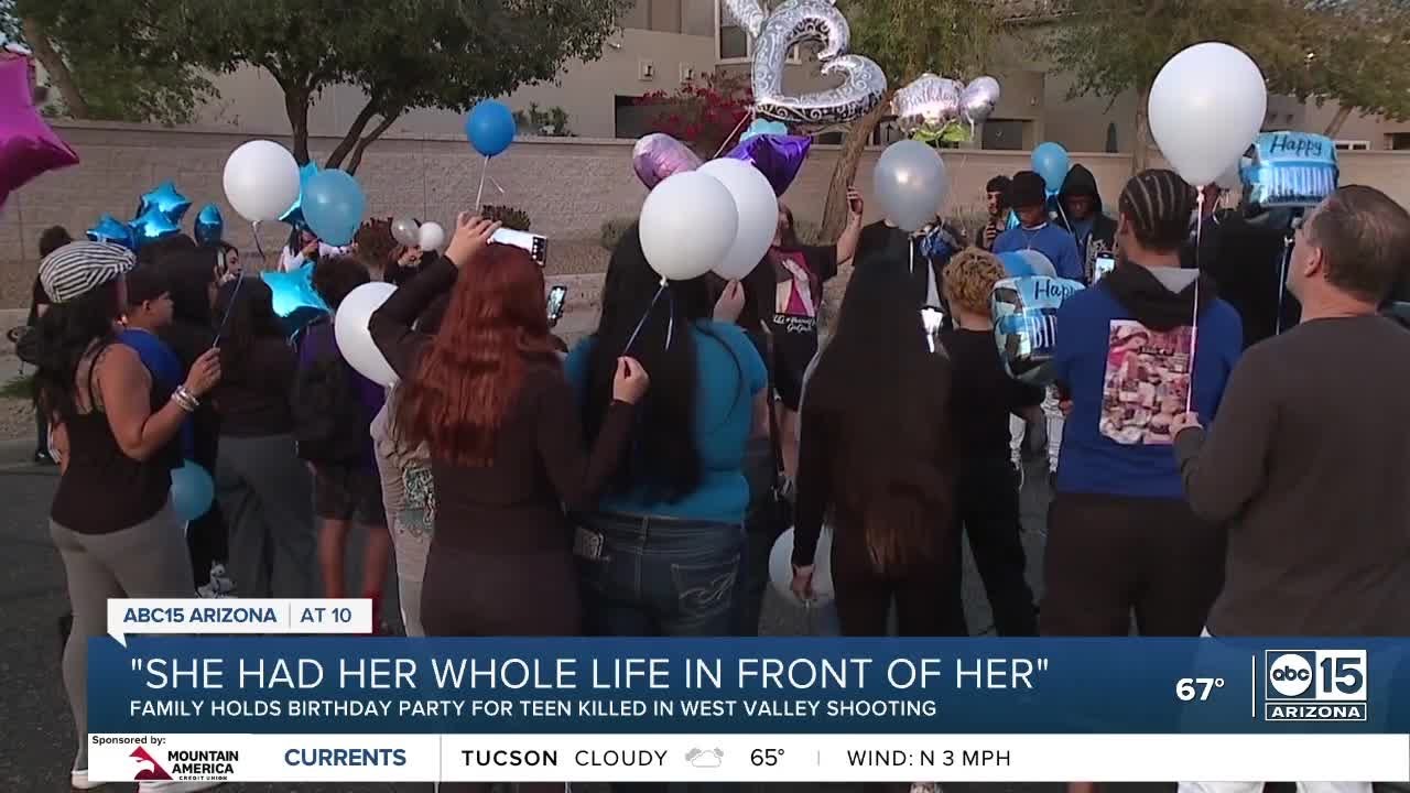 Family of teen shot in drive-by shooting hold Sweet 16 vigil - YouTube