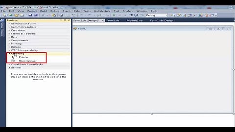 Crystal Report Viewer missing from ToolBox in Visual Studio 2010