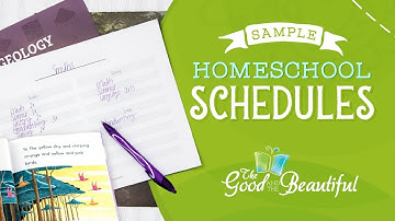 Sample Homeschool Schedules | The Good and the Beautiful