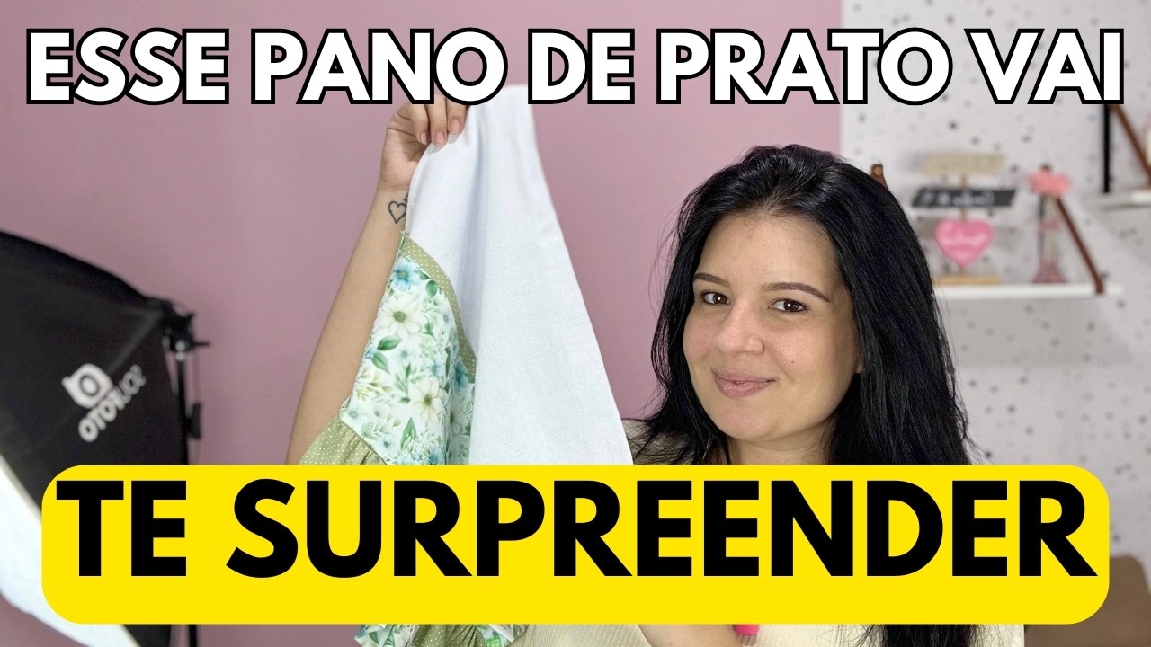 SURPREENDA COM ESSE PANO DE PRATO LINDO COM BABADO - PASSO A PASSO COMPLETO