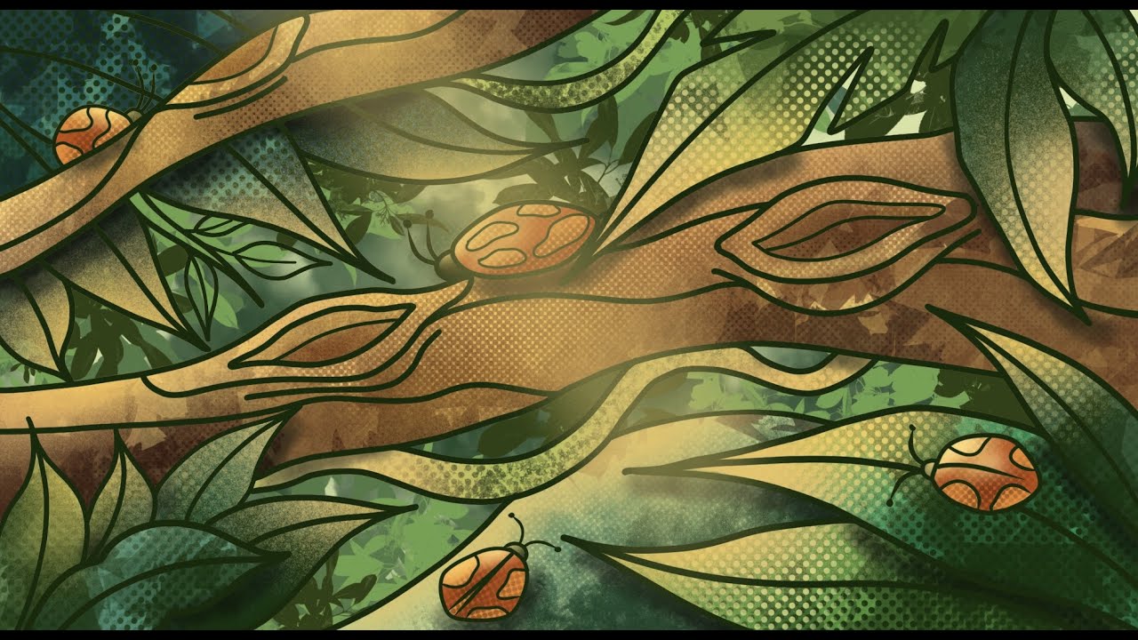 PROCREATE ART - Rainforest Animation - DIGITAL ART with Ipad Air 4
