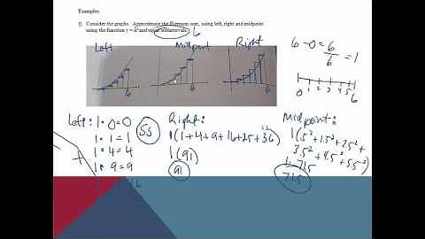 Chapter 4 Video Notes - Riemann sums