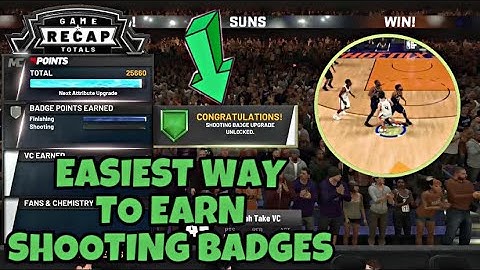 NBA 2k21 *NEW* EASY/FASTEST WAY TO GET SHOOTING BADGES