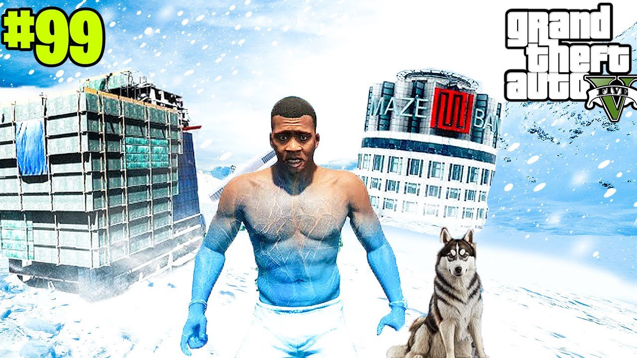 TÚLÉLEK 100 napot a REALISZTIKUS HÓVIHARBAN?😱 - GTA
