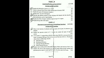 I.C. Engines | 7th sem | (main) paper | 2021