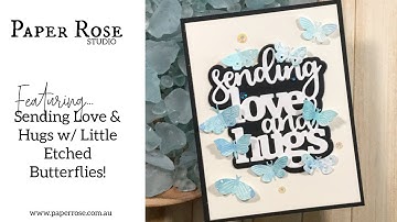 Paper Rose Studio | What to Do with Those Large Die Cut Sentiments! | Card Making Tutorial