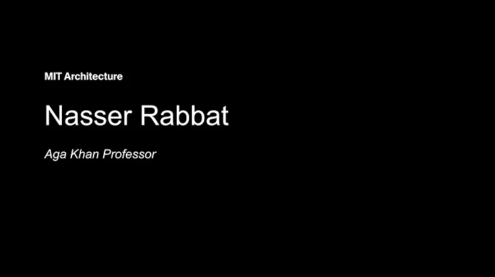 Only at MIT: Nasser Rabbat