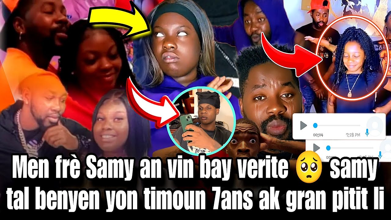 Men frè Samy an vin bay verite🥺 samy tal benyen yon timoun 7ans ak gran pitit li se li ki tj benyenl
