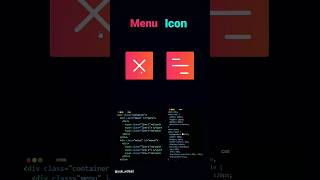 Menu Icon using CSS & HTML🧑‍💻 #coding #programming #css #html #htmlcss #frontend #menuideas #2024 Wealth