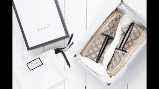 gucci supreme bees espadrille