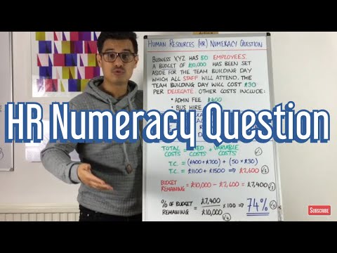 Human Resources Numeracy Question
