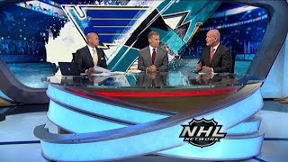 NHL Tonight:  STL vs SJS Game 5:  Reaction to Blues` huge Game 5 win against Sharks  May 19,  2019