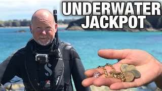 Uncovering Hidden Riches: Metal Detector Strikes Gold In Underwater Treasure Hunt