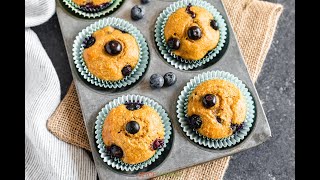 Almond Flour Blueberry Muffins (Gluten-Free)