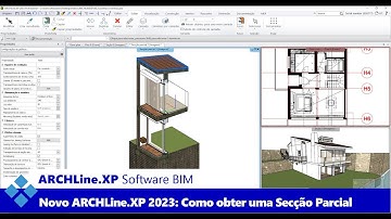 Novo Software BIM ARCHLine.XP 2023: Como Obter uma Secção Parcial Tridimensional de um Edifício