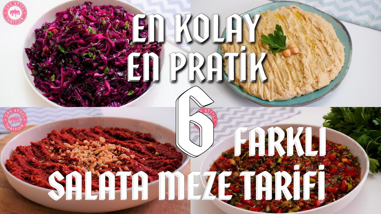 Ramazan'a Özel Salata ve Meze Tarifleri ???? Pratik ve Şık! Çok Kolay En Lezzetli 6 Çeşit Meze Tarifi Ramazan'a Özel Salata ve Meze Tarifleri ???? Pratik ve Şık! Çok Kolay En Lezzetli 6 Çeşit Meze Tarifi