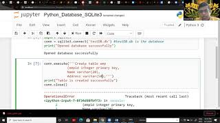 Database Connectivity of Sqlite3 using Python