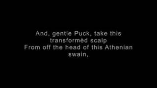 Oberon's Monologue in A Midsummer Night's Dream