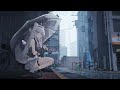 Wallpaper 4k live: Umbrella Anime Wolf Girl Rainy City Street Live Wallpaper