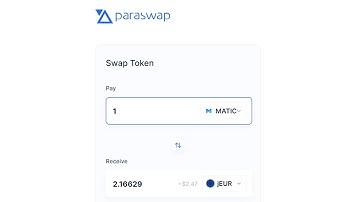 How to exchange tokens with ParaSwap