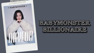BABYMONSTER - Billionaire Lyrics Terjemahan (English / Indonesia)