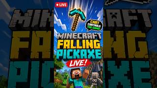 🔴 MINECRAFT FALLING PICKAXE | CHAT CONTROLS THE GAME! #Shorts