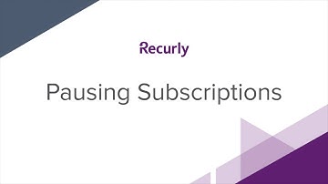 Pausing Subscriptions