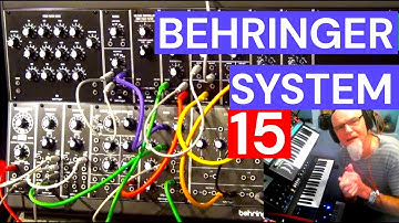 Modular Behringer System 15 Eurorack Go unboxing and first patch and simple demo