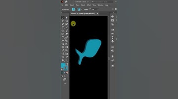 How to Create a Simple Fish Illustration in Adobe Illustrator 🐟✨ #GraphicDesign #adobeillustrator