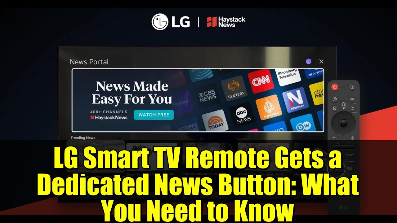 Пульт дистанционного управления для смарт-телевизоров LG получил специальную кнопку для отображен...