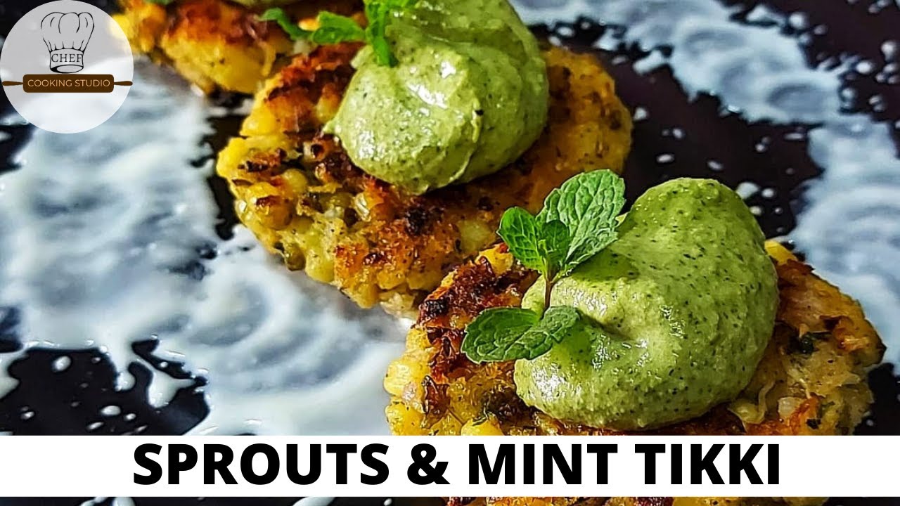 Sprouts Tikki with Mint Dip | Chef Cooking Studio